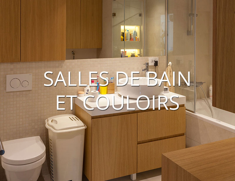 SALLES DE BAIN ET COULOIRS